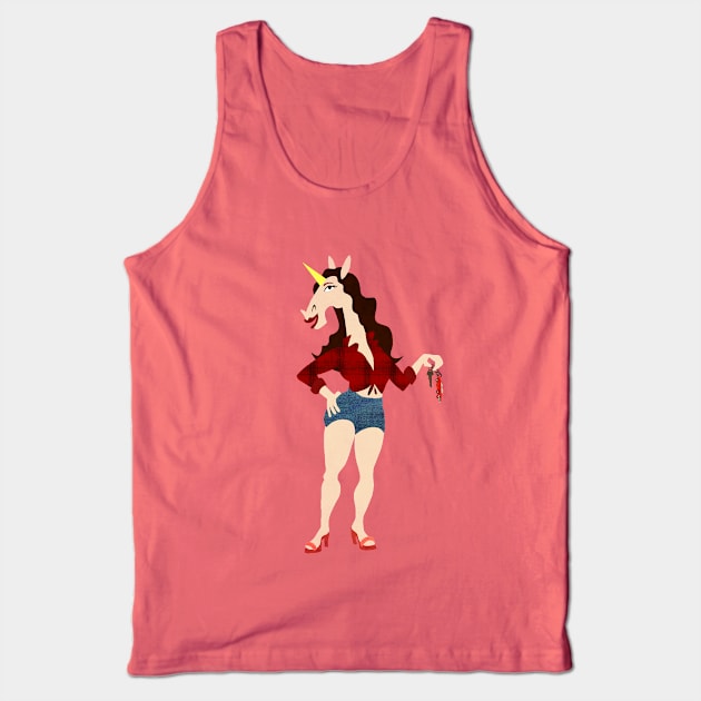 Daisy Unicorn Tank Top by Thatssounicorny